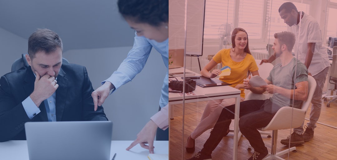 Blue VS Red Office 1