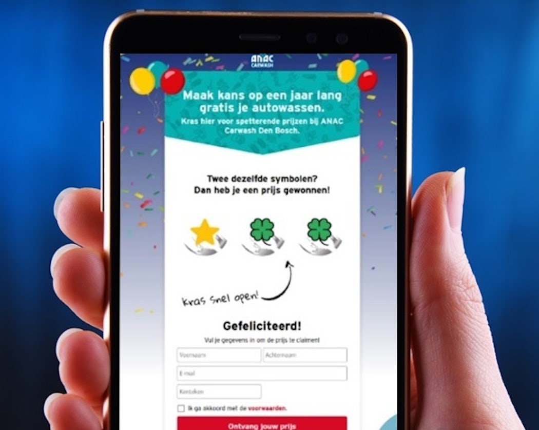 Online digitale kraskaart dbf loyalty marketing krassen